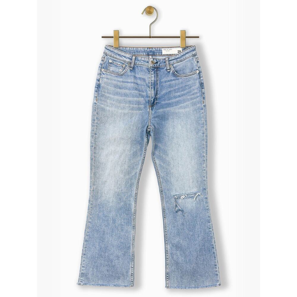 Rag & Bone Casey High Rise Ankle Flare Crop Jeans 29 Lucy Indigo WDD23S2917FFLU - Picture 11 of 11